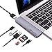 NOV8Tech USB C Hub for MacBook Air, Pro M1/M2/M3 2023/2022-2016, MacBook Air USB C Adapter Dongle, 4K HDMI, 100W PD, 40Gbps TB3 5K 60Hz, USB-C, 2 USB 3.0 and SD/Micro Card Readers (Space Gray)