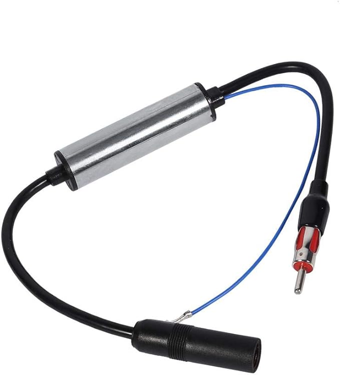 Amazon 車載 Fmアンテナ信号増幅器 カーラジオ ブースター 延長ケーブル 12v 24v Amp Fm信号強化 小型 無線 自動車用 長距離受信 強信号 耐久性 高品質の音質 カーナビ カーエレクトロニクス 車 バイク