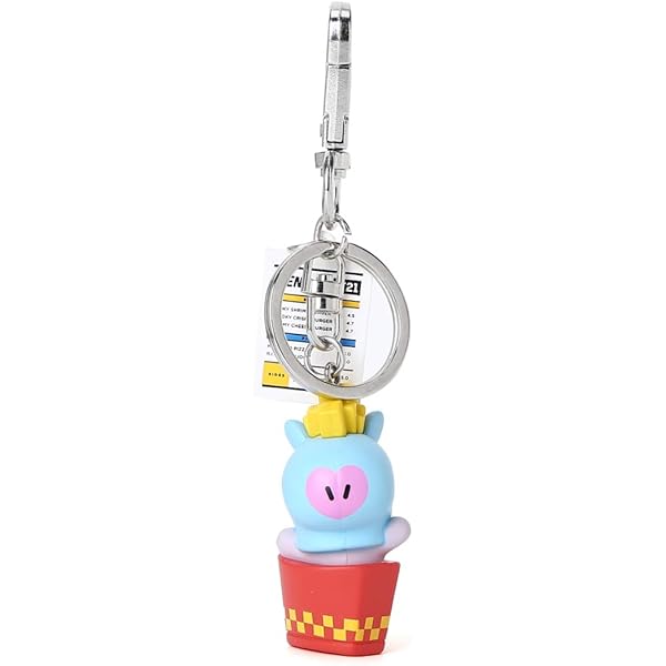 MANG キーホルダーセット BT21 Flower Collection MANG Character Metal Snap Keychain