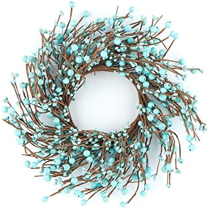 14 Inch Turquoise Mixed Berry Wreath