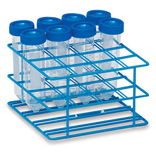 30mm Tube Rack for 50mL Test Tubes Medium Holds 16 tubes 6"L x 6"W x 3.5"H