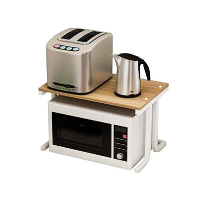 FMEZC Rejillas de Horno de microondas Marco de Madera de 2 Niveles ...