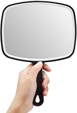 OMIRO Hand Mirror with Handle Black Medium 6 Options