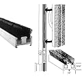 Commercial Entrance Door Astragal Weatherstripping - 84 in long