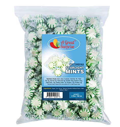Starlight Mints - Mint Candy - Green Candy - Hard Bulk Candy 4 LB - //medicalbooks.filipinodoctors.org