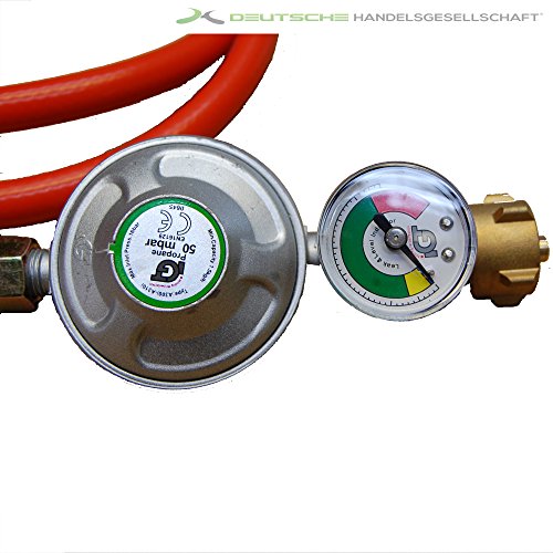 Gaskocher 10,5 kW – 4-Fuß Hockerkocher mit Gussbrenner, 1,5 m Schlauch, 50 mbar Druckregler & Piezozündung – Outdoor Campingkocher für Garten, Grill & Wok – Bild 4