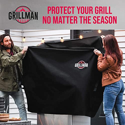 Grillman Premium Grill Cover for Outdoor Grill, BBQ Grill Cover, Rip