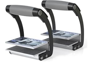 XDENGP Panel and Plywood Carrier（2 Pack）, Plywood Lifting Tool and Drywall Carrying Tool, Aluminum Alloy Soft-Grip Handle Gripper Lift for Sheetrock, Adjustable Clamp Carrier Thickness up to 3/4 inch