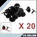 uxcell 20 Pcs 8.5mm Hole Retainer Clips Plastic Drive Rivets Flaps Bumper Fender Push Clips