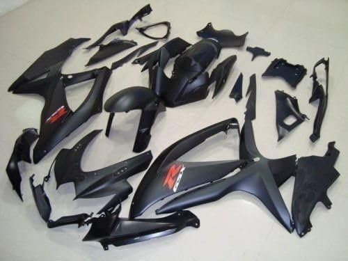 Matte Black Complete Fairing Bodywork Aftermarket Painted ABS plastic Injection Molding Kit for 2008-2010 S.u.zuki GSXR 600 750 K8 2009