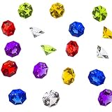 Super Z Outlet Acrylic Colorful Round Treasure Gemstones for Table Scatter, Vase Fillers, Event, Wedding, Arts & Crafts, Birthday Decorations Favor (36 Pieces) (Assorted)