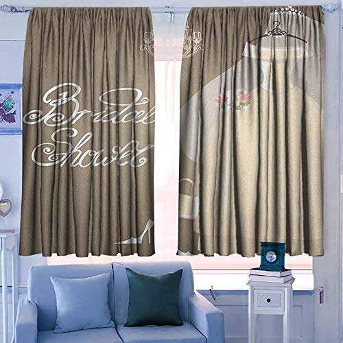 Lovii Blackout Curtains For Bedroom 52 W X 63 L Darkening And