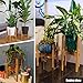 Mid-Century Plant Stand by ZERLA, Bamboo Wood Flower Pot Holder Display, Up to 12 Inch Planter – Planter Not Includedthumb 4