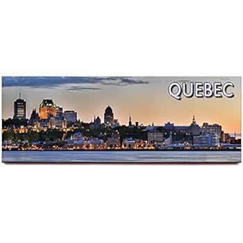 Quebec City panoramic fridge magnet Canada travel souvenir