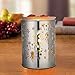 COOSA Metal Dandelion Design Oil Warmer Aromatheraphy Electric Incense Wax Tart Burner Fragrance Candle Wax Warmer for Home Bedroom Living Room (3-Level Dimmer, Touch Sensitive Control, Night Light)