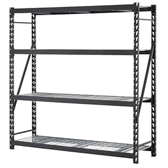 Slope Tops for Lockers | Metal Locker Accessories- Penco Edsal ER842484W4 Muscle Rack Welded Storage Rack with 4 ...