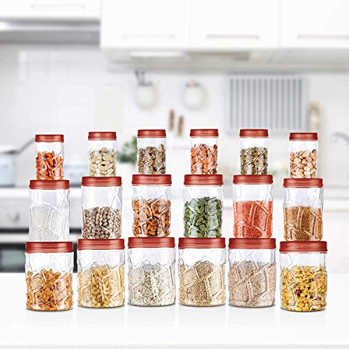 Milton-Vitro-Plastic-Jar-Set-18-Pieces-Transparent