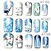 Spdoo 12 Designs in 1 set Winter Snowflake Full Wraps Nail Art Water Transfer Stickers Christmas Style Manicure Decal DIY