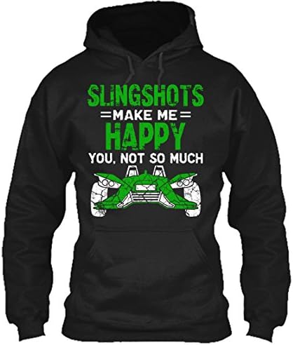 Slingshots T-Shirt Design - Slingshots Make Me Happy Cool Tee Shirt Gift for Friends