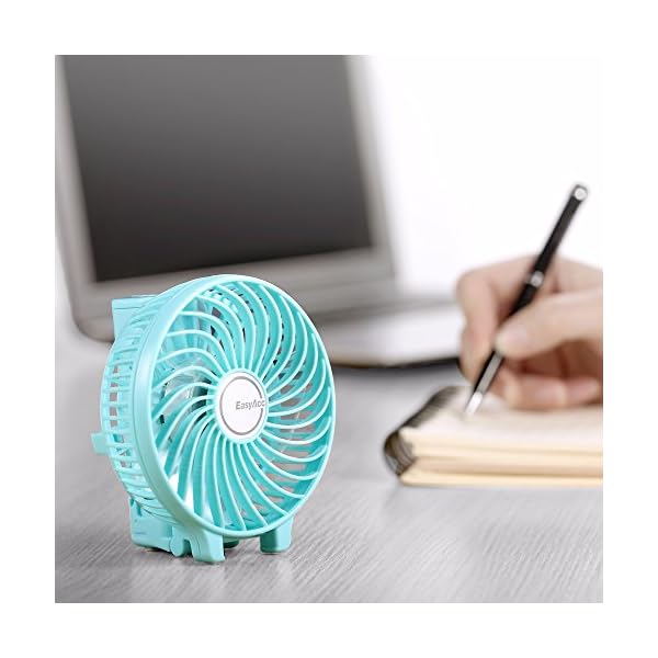 EasyAcc-Handheld-Electric-USB-Fans-Mini-Portable-Outdoor-Fan-with-Rechargeable-2600-mAh-Foldable-Handle-Desktop-for-Home-and-Travel-Green EasyAcc Handheld Electric USB Fans Mini Portable Outdoor Fan with Rechargeable Battery Foldable Handle Desktop for Home…