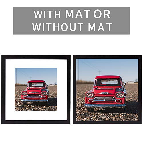 12x12 hanging&standing Black Square Gallery Wall Kit Picture Frame Set