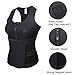 SHAPERX Women Neoprene Hot Sweat Sauna Suit Waist Trainer Vest Adjustable Waist Trimmer Belt Weight Loss Tank Top,SZ8012-Black-L
