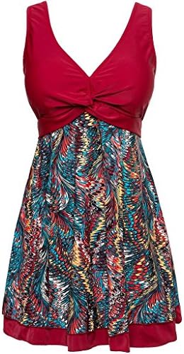 Labelar Swimdress Plus Size Women One-Piece Push Up Swimsuit