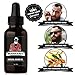Beard Oil for Men - USA-Made Formula - Natural Unscented Beard Growth Oil for Fuller and Thicker Beard - Best Organic Mustache Conditioner Softener