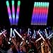 100 Pack of 18 Inch Multi Color Flashing Glow LED Foam Sticks, Wands, Batons - 3 Modes Multi-Color - Party Flashing Light DJ Wands, Concert, Festivals, Birthdays, Party Supplies, Weddings, Give Aways