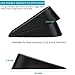 Big Door Stopper 2 Packs Heavy Duty Wedge Rubber Door Stop Works on All Floor Surfaces Height up to 1.9 Inches Non-Scratching Doorstops Special for Home Office School Heavy Door