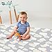 Skip Hop Baby Play Mat, Waterproof Reversible Foam Playmat, Grey Clouds, 86” x 52”
