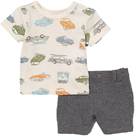 Vitamins Baby Sterling Baby Collection Top and Shorts Baby Boy Set Cars (3M)