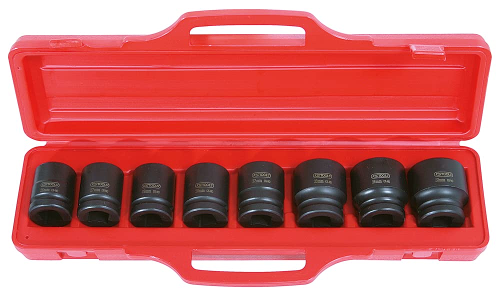 KS Tools 515.0208 26-38mm 3/4-inch Impact Socket Set (8 Pieces)