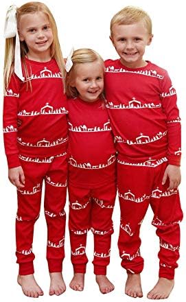 WensLTD Toddler Girls Boys 2pcs Christmas Pajamas Outfits Long Sleeve Shirt Tops + Long Pants