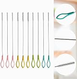 Armo Home 10 Pieces Straw Cleaning Brush Nylon Stainless Steel Set view 2