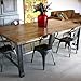 Adeco Metal Stackable Industrial Chic Dining Bistro Cafe Side Chairs (Set of 2), Black Bronze