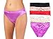 Barbra's 6 Pack Satin Full Coverage Women's Bikini Panties Assorted, Medium