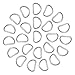 WXJ13 60 Pack Metal D Ring, 1 Inch