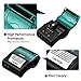 WELQUIC Portable Mini Wireless 58mm Bluetooth High Speed Direct Thermal Printer, Compatible with Android & iOS & Windows & Linux Systems and ESC/POS Print Commands Set