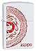 Zippo Dragon Stamp White Matte Pocket Lighter