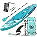 Peak Expedition Inflatable Stand Up Paddle Board — Durable Lightweight Touring SUP with Stable Wide Stance — 10'6