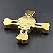 Fidget Hand Spinner Sunvy New Design Skull 4 Winged Brass Hand Fidget Spinner Rainbow Toy EDC Luxury Helps You Focus And Reduce Stress