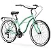 sixthreezero Around The Block Women’s 21-Speed Cruiser Bicycle, Mint Green w/ Black Seat/Grips, 26″ Wheels/17″ Framethumb 1