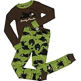 Lazy One Boys' Bearly Awake Long Sleeve s PJ Set