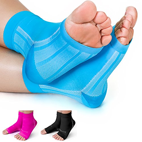 UPC 612068964813, Premium Compression Socks- Highest Medical Grade for Serious Pain Relief- Foot Sleeves Combine Achilles Tendon Support + Plantar Fasciitis Night Splint + Ankle Brace- Men/Women (2 Sleeves)