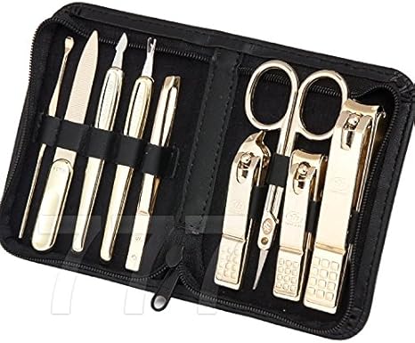 three seven manicure set gold