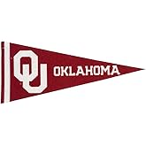 Oklahoma Mini Pennant - Size: 4" x 9" - Officially Licensed - 1 Pennant Per Pack