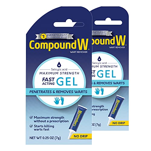 Compound W Maximum Strength Fast Acting Gel Wart Remover, 0.25 oz, 2