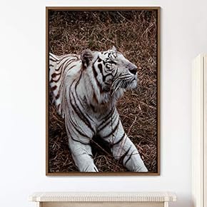 signwin Framed Canvas Wall Art Tiger Animals Chic...