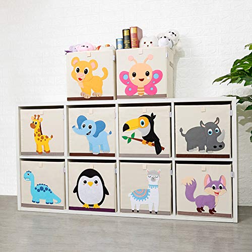 CLCROBD Foldable Animal Cube Storage Bins Fabric Toy Box/Chest
